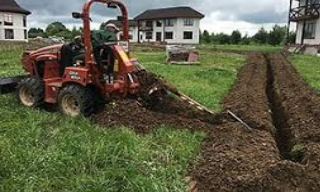 Копка траншей для водопровода в Полевском: цена за метр от 916 руб.